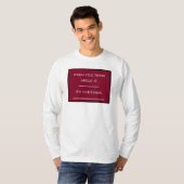 これ以上ジョッキーのクリスマスシャツはない Tシャツ (正面フル)