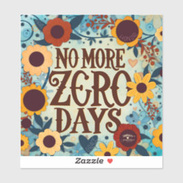 これ以上ゼロ日奨励フローラ引用文 シール