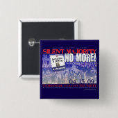 これ以上声なき大衆! ボタン 缶バッジ (正面&裏面)