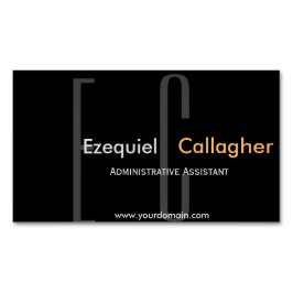 これ以上暗闇。 最小主義のタイプ マグネット名刺