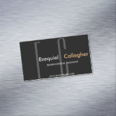 これ以上暗闇。 最小主義のタイプ マグネット名刺 (インサイチュ)