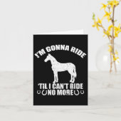 これ以上馬を追い出せなくなるまおもしろいで乗る カード (黄色い花)