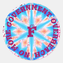 これ以上 – テキストを挿入する ラウンドシール