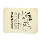 これ得で実在おもしろいは日付が保存される マグネット (横)