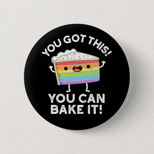 これ得はプンダーク前向きBGで焼ける 缶バッジ (正面)