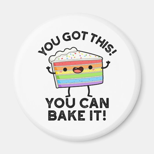 これ得は食べ物Pを焼く前向きことができる マグネット (正面)