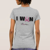 これ得られた神私は乳癌のワイシャツに勝ちました Tシャツ (裏面)