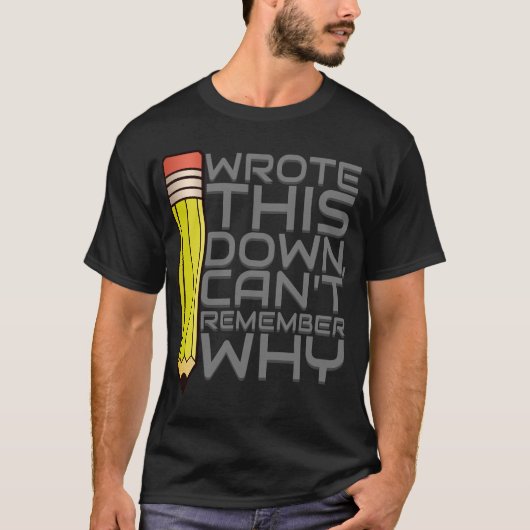 これ書はTシャツを書く理由が思い出せない Tシャツ (正面)