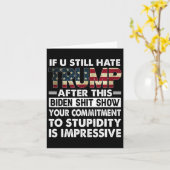 これ見てまだトランプが嫌いなの？面白いね カード (黄色い花)