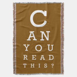 これ読める? スローブランケット