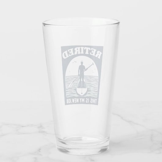 これ退職したは私の新しい仕事のスタンドアップパドル タンブラーグラス (裏面)