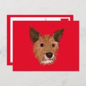 こわばった顔 ポストカード (正面/裏面)