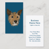 こわばった顔 名刺 (正面/裏面)