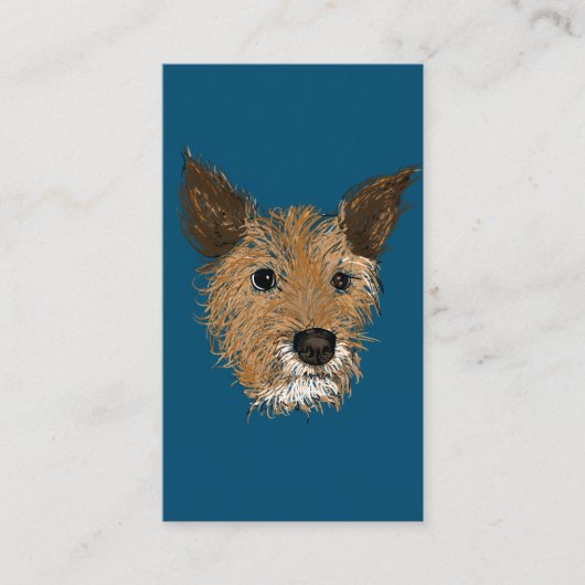 こわばった顔 名刺 (正面)