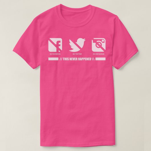 こんなことはなかった Tシャツ (デザイン正面)