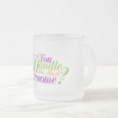 こんなにたくさん対処でき素晴らしる フロストグラスマグカップ (正面右)