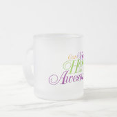 こんなにたくさん対処でき素晴らしる フロストグラスマグカップ (正面左)