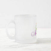 こんなにたくさん対処でき素晴らしる フロストグラスマグカップ (左)