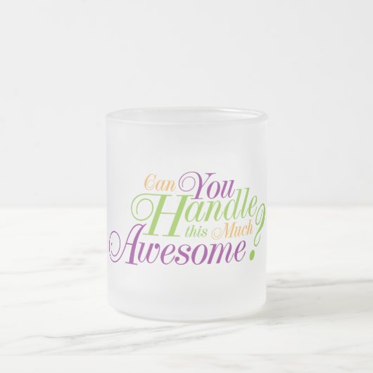 こんなにたくさん対処でき素晴らしる フロストグラスマグカップ (中央)