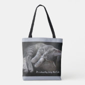 こんなに可愛くて疲れてる トートバッグ (裏面)