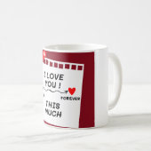 「こんなに君を愛してる」 コーヒーマグカップ (正面右)