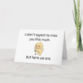 こんなに期待し恋しく思ていなかった カード (正面)