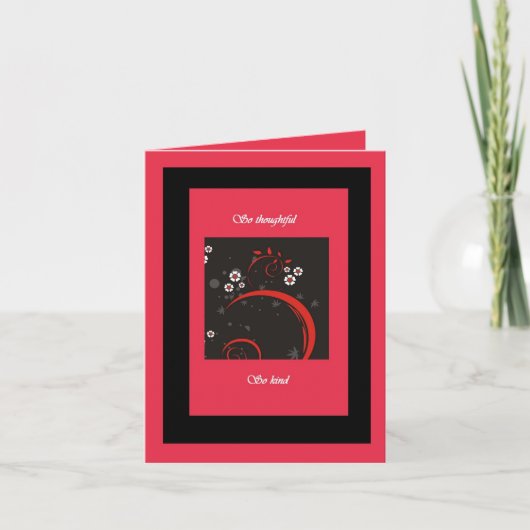 こんなに気の利いた感謝カード サンキューカード (正面)