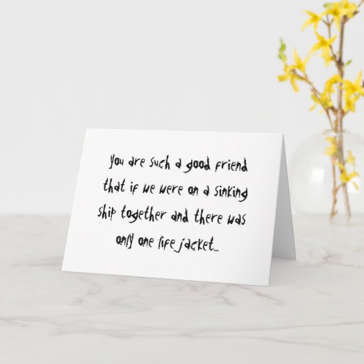 こんなに良い友達 カード (黄色い花)