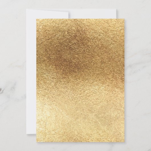 こんなに良い金ゴールド誕生日の招待を受けたことがなかった (裏面)