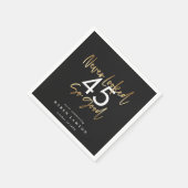 こんなに良い金ゴールド誕生日パーティーに行ったことがない スタンダードカクテルナプキン (角)