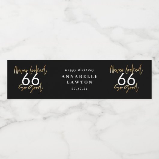 こんなに良い金ゴールド誕生祝い ペットボトルラベル (シングルラベル)