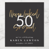 こんなに良い金ゴールド誕生祝い ワインラベル (シングルラベル)