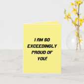 こんなに誇りに思う カード (黄色い花)