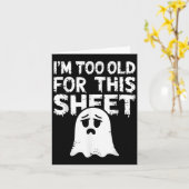 こんなの無理、古すぎる シート シャツ メンズ レディース ゴーストC カード (黄色い花)