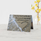 こんな侮辱を受けて済まなくてはならなくて申し訳なおもしろいい カード (黄色い花)