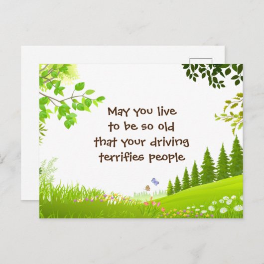 こんな古いジョークの公園に住んでくれないか ポストカード (正面/裏面)