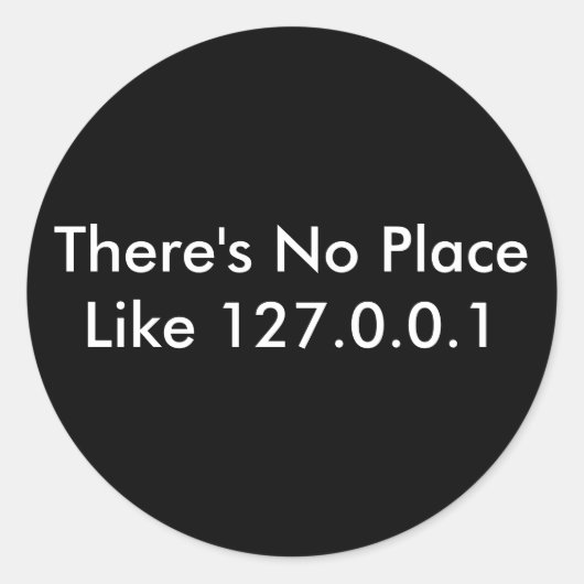 こんな所は無127.0.0.1 ラウンドシール (正面)