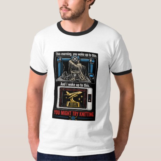 こんな朝起きた Tシャツ (正面)