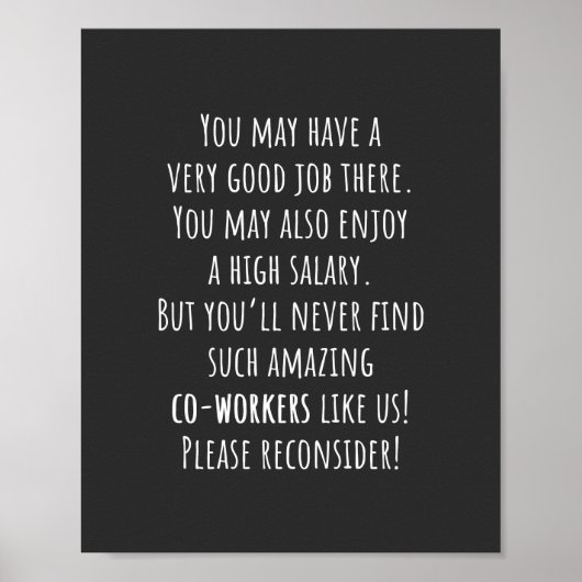 こんな素晴らしい同僚は見つけない! ポスター (正面)