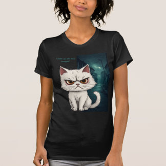 こんな顔で目覚めたのよ、イラッとしてる Tシャツ