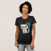 こんな顔で目覚めたのよ、イラッとしてる Tシャツ (正面フル)