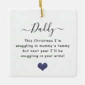 こんにちのパパのクリスマス セラミックオーナメント (正面)