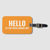 こんにちはあなたはことわざを探していおもしろいる ラゲッジタグ (正面横)