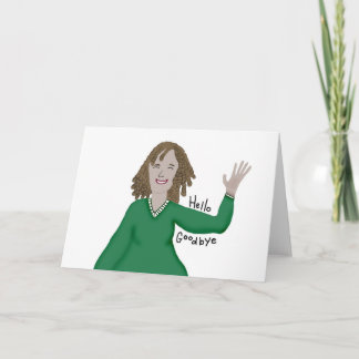 こんにちはおよびさようならカード カード