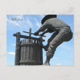 こんにちはから… Napa Valleyカリフォルニア ポストカード