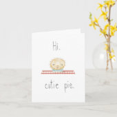 こんにちはかわいこちゃんパイメッセージカード カード (黄色い花)