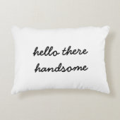こんにちはそこにハンサムな枕 アクセントクッション (正面)