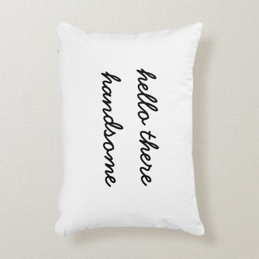 こんにちはそこにハンサムな枕 アクセントクッション (正面(垂直))