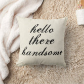こんにちはそこにハンサムな枕 クッション (ブランケット)