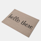 こんにちはそこにヒップスターのユーモアのburlaを言うおもしろいな引用文 ドアマット (アングル)